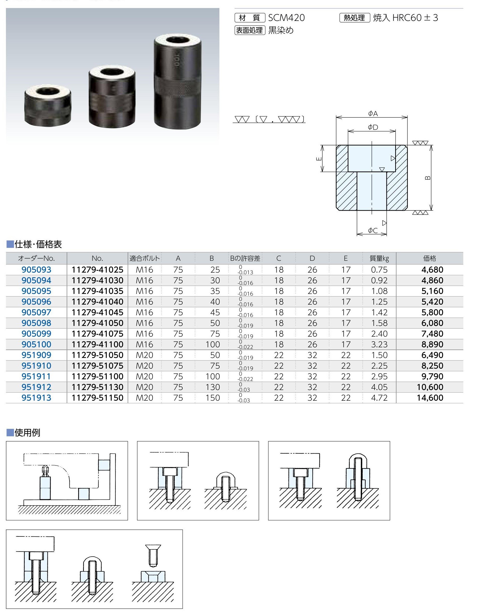 Amazon | NABEYA(ナベヤ) ハイトシリンダー11279-20002 | クランプ治具
